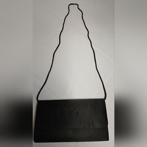 Black Clutch purse with strap